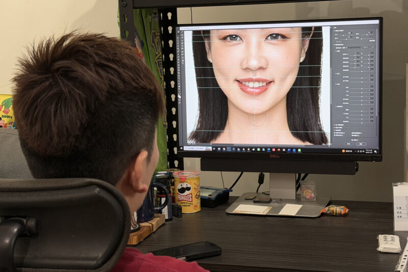 修圖＆挑選照片過程